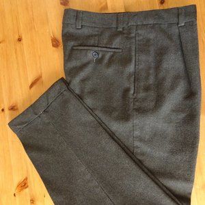 VINTAGE EDDIE BAUER MENS AKA WOOL DRESS PANTS SIZE 33W Dark Brown